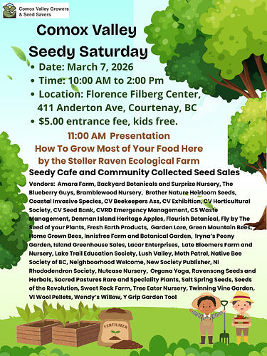 Seedy Saturday Comox Valley 2026